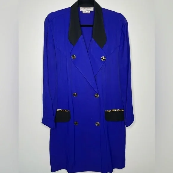 VINTAGE Suzy Creamcheese double breasted blazer dress - Picture 2 of 11